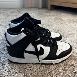 Nike Dunk High Black/White Women's Size 8
